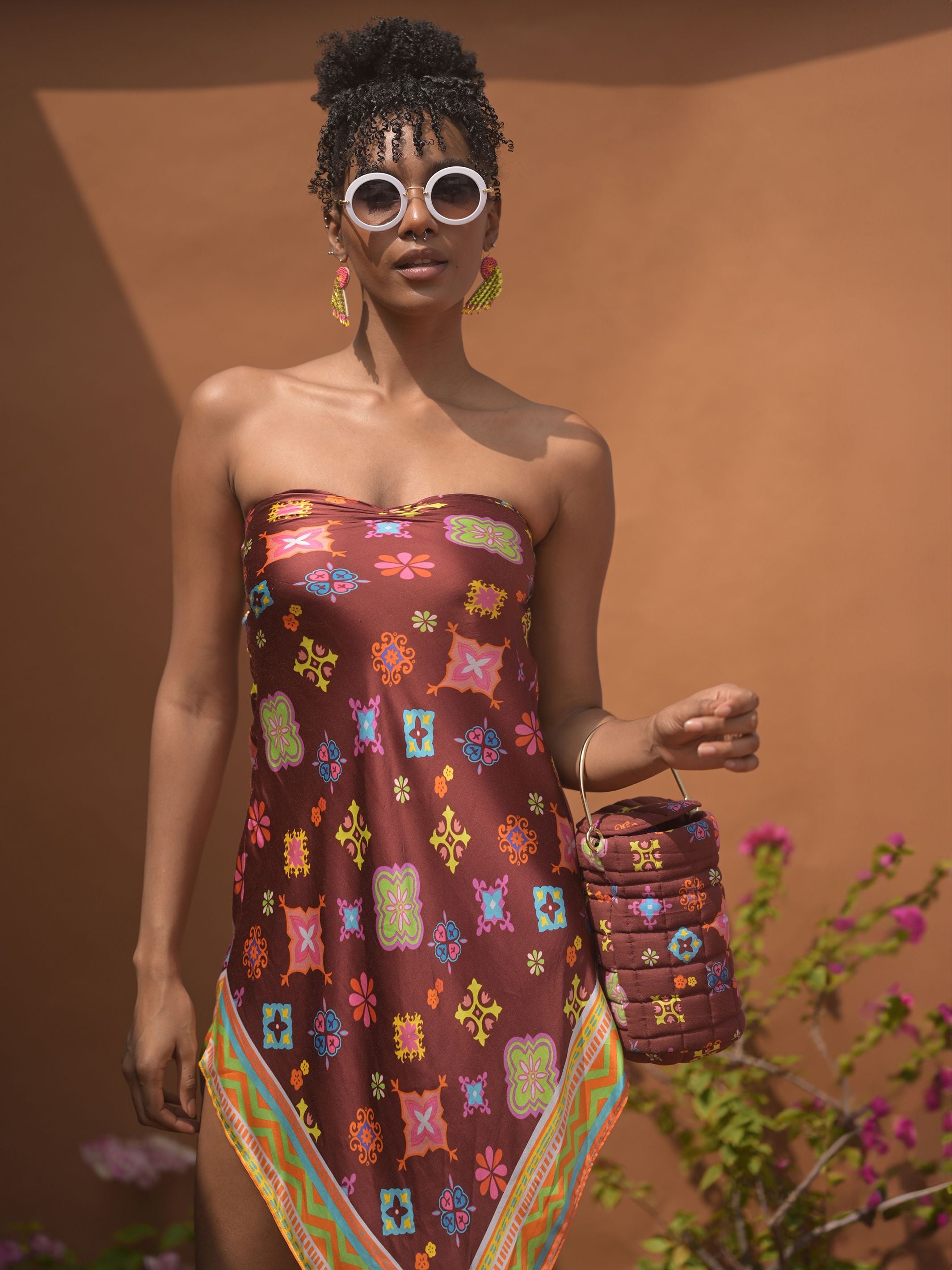 Cleopatra Scarf Tube Dress